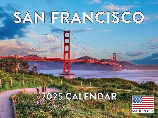 San Francisco Calendar 2025 Monthly Wall Calender 12 Month | American Made In The USA