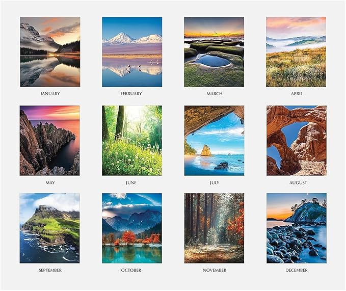 2025 House of Doolittle Earthscapes 22-inch x 17-inch Monthly Desk Pad Calendar (147-25)