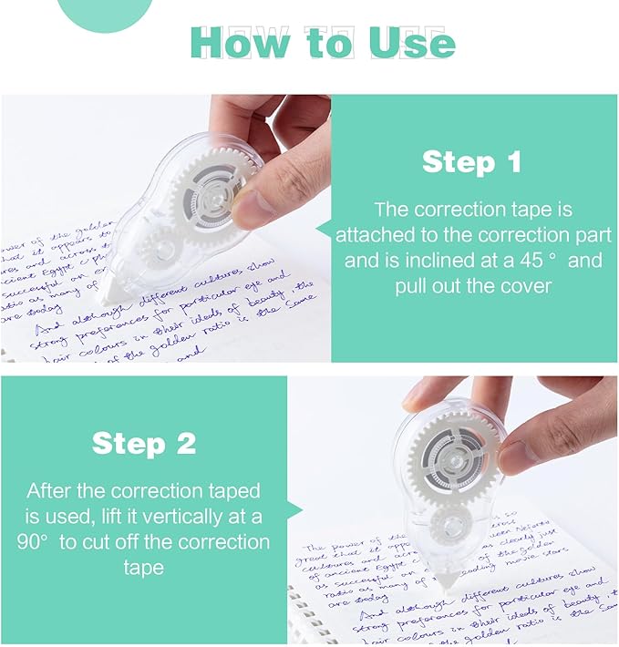 M&G 6 Pack Correction Tape Set, Total 72M/236FT Correction Tape Clear Writing with No Drying Time for Office School Supplies Student 1/5 Inch X 39.37 Ft/Pack