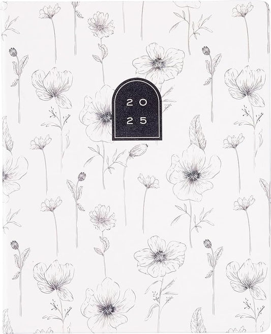 Eccolo 2025 Large Agenda Planner, 12 Month, Yearly, Monthly & Weekly Views, Reminders, Goals Tracker (Flexi-Cover - 8 x 10")