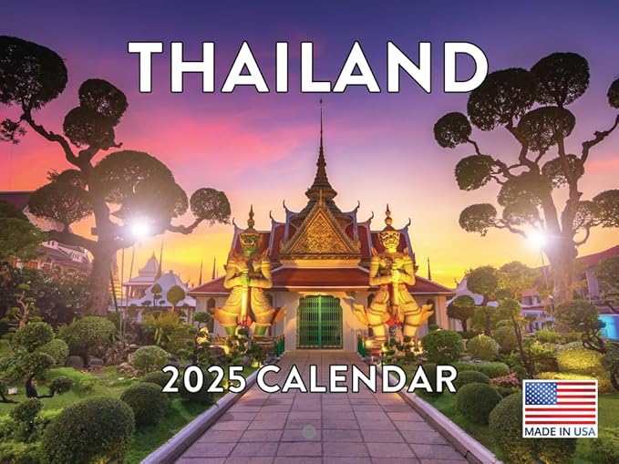 Thailand Calendar 2025 Monthly Wall