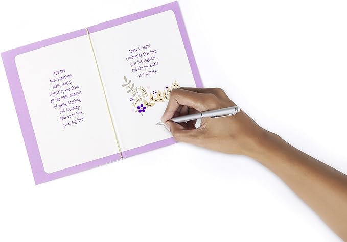 Hallmark Anniversary Greeting Card for a Couple (Birds and Flowers)