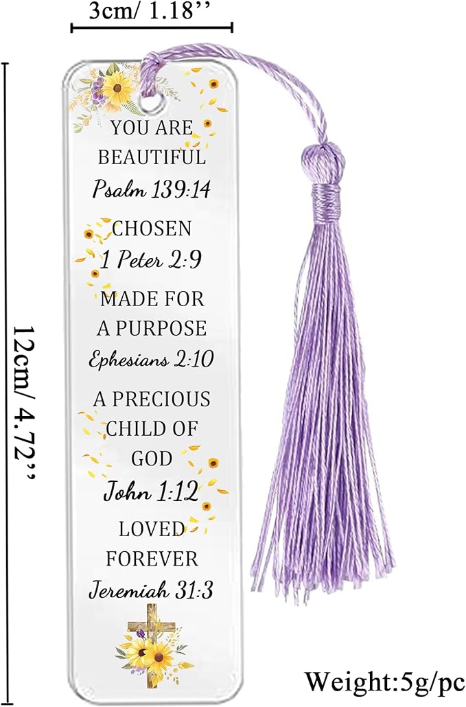 Inspirational Gifts for Women Men Birthday Gift for Best Friend Brother Sister Daughter Son Besties Wife Personalised Acrylic Plaques Bookmarks Set Sunflower Encourage Keepsake Colleagues