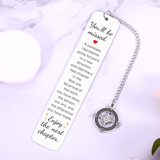 Farewell Gifts for Coworkers, Going Away Gifts for Coworkers Women Bookmark, Coworker Leaving Gifts for Women, Goodbye Gifts for Coworkers, Retirement Gift for Woman Men, Christmas Gifts for Coworkers