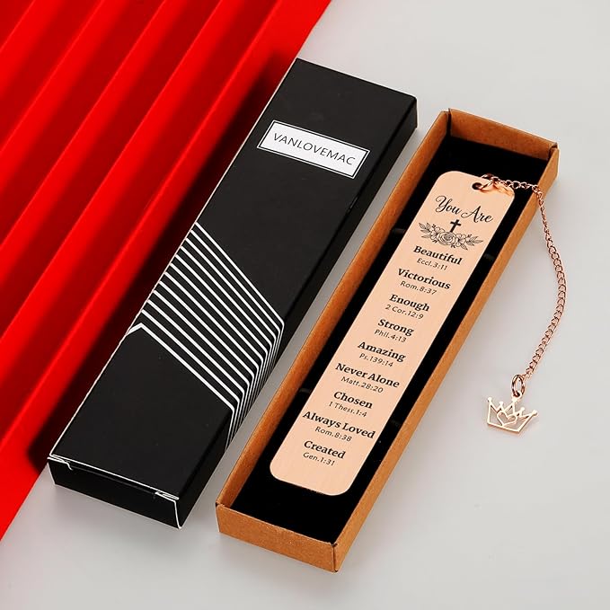 Baptism Gifts for Girl, Christian Gifts for Women, Faith Based Gifts for Women, Book Markers for Reading Women, Religious Gifts for Sister in Christ Christmas Birthday Gifts for Friends Coworker