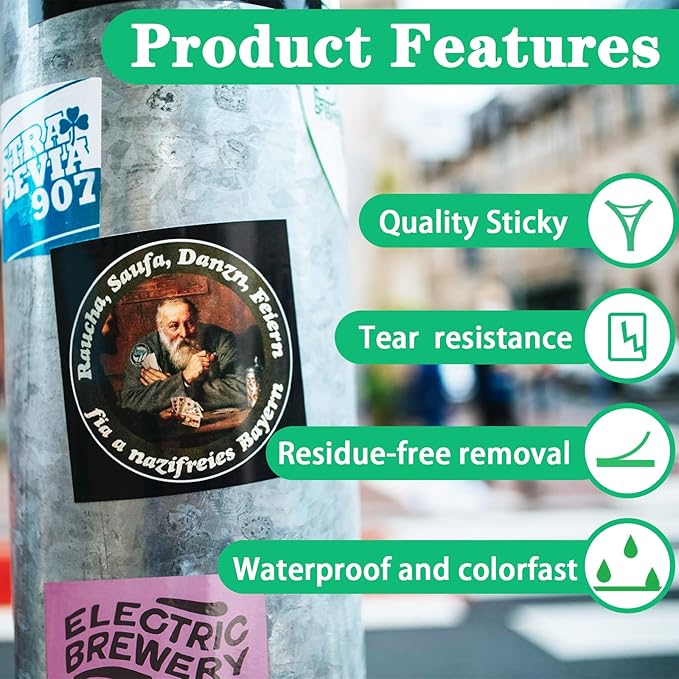 Gwybkq Glossy Printable Vinyl Sticker Paper for Inkjet Printer 150 Sheets 8.5"x11" Adhesive White Labels Decal Papers