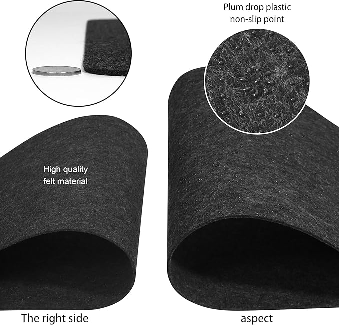 Large Felt Desk Mat,47.2"x 23.6",Non-Slip Desk Pad for Office and Home,120x60cm Full Table Mouse Pad,Keyboard Mats for Desk,Desktop Protection(Dark Gray)