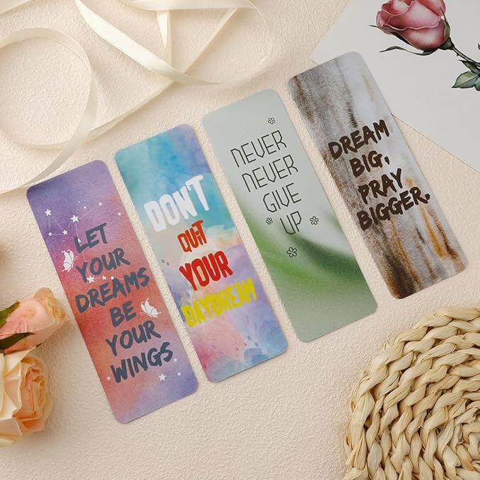 Bookmark, Bookmarks for Adults, 120 PCS, Book Markers for Reading, Teacher Bookmark, Inspirational Bookmarks, Aesthetic Bookmark, Planner Bookmark, Paper Bookmarks, Book Marker, Bookmarks for Women