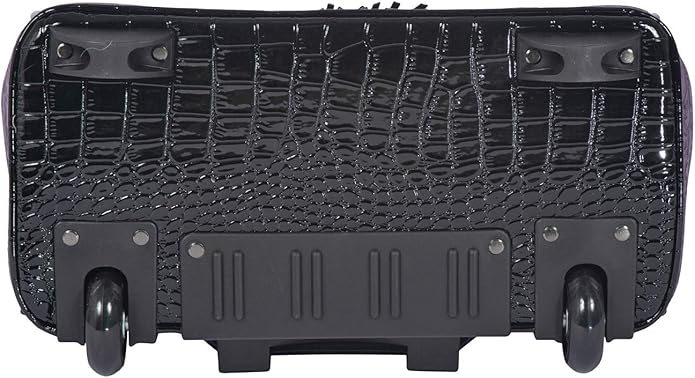 JKM and Company Alligator Compatible With Computer iPad, Laptop Tablet Rolling Tote Bag Briefcase Carryall Bag