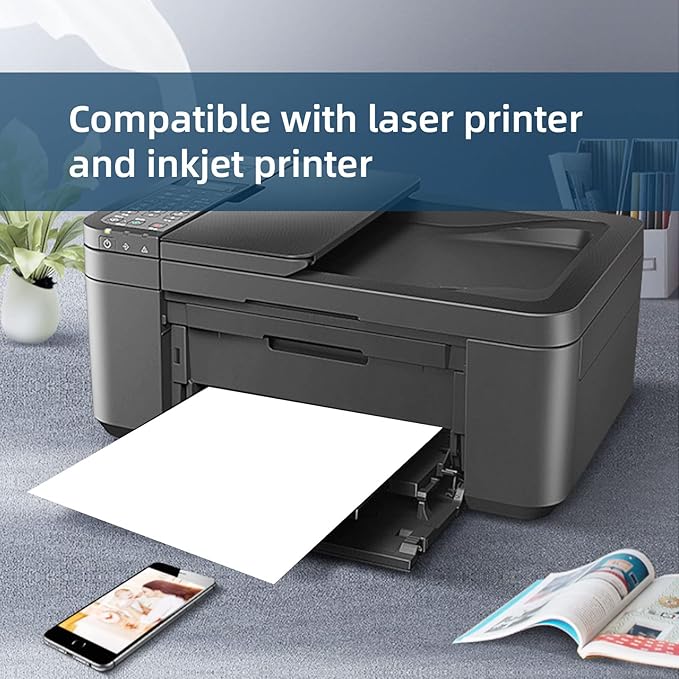 100 Sheets 600 Labels Shipping Labels 6 per Sheet for Laser & Inkjet Printers,3-1/3 x 4 6 Up Shipping Labels FBA Address Labels, 3-1/3" x 4" Address Sticker Labels,6 Labels per Page Sheets