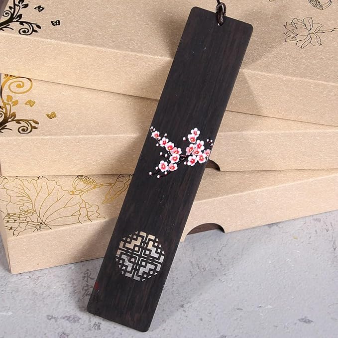 Wooden Bookmark Engraved Book Mark Vintage Style Best Unique Gifts Set for Book Lovers,Women,Men,Teacher,Birthday Present