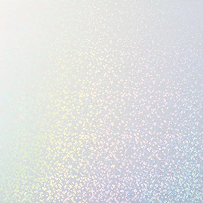 Cricut Printable Holographic Sticker Paper - US Letter Size (8.5in x 11in), Waterproof Sticker Paper for Printer, Compatible with Cricut Maker, Explore 3, & Cricut Joy Xtra, Transparent (5 Ct)