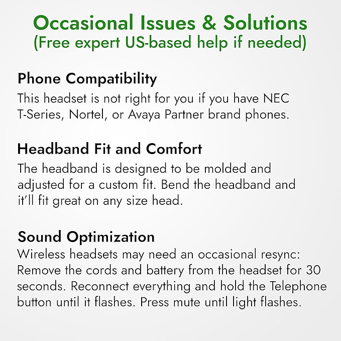 Leitner LH375 3-in-1 Wireless Office Headset with Mic – Computer, Telephone, and Cell Phone Headset – 5 Year Warranty – Dual-Ear