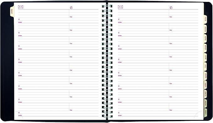 Brownline 2023 Essential Weekly/Monthly Planner, 12 Months, January to December, Twin-Wire Binding, 8.5" x 6.75", Black (CB850.BLK-23)