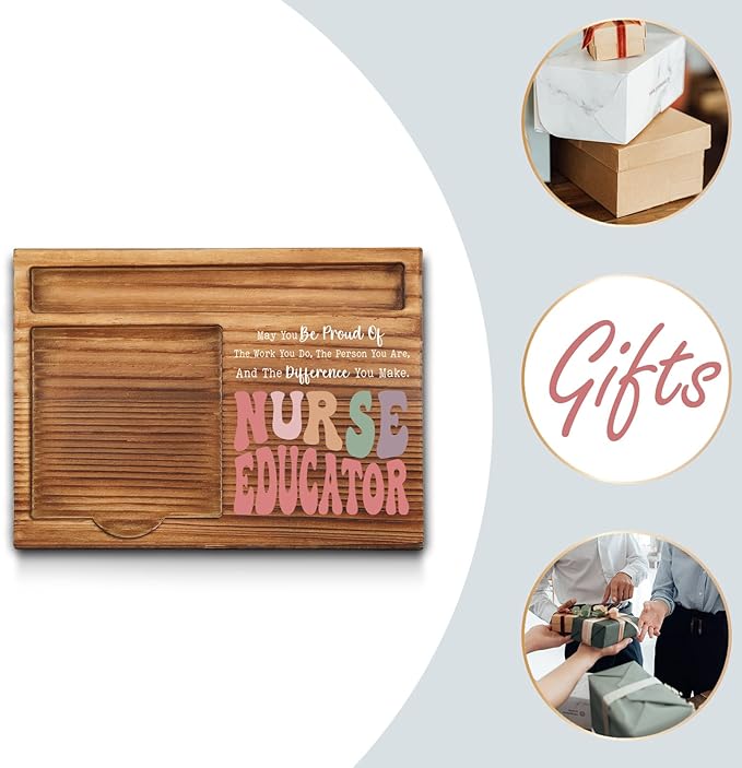 Nurse Educator Sticky Note Holder, Nurse Educator Thank You Appreciation Gifts for Men, Women, Nursing Instructor, Nurse Educator Office Desk Self-Stick Note Pad Holders GSH488
