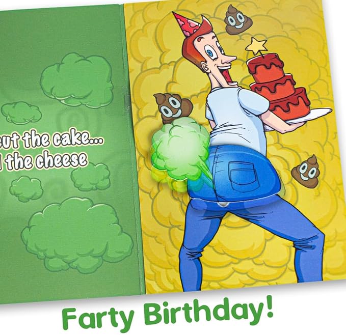 Joyadora Fart Prank Happy Birthday Music Card - Funny Birthday Cards for Men, Funny Birthday Cards for Women - Funny Birthday Card - Joker Greeting Card
