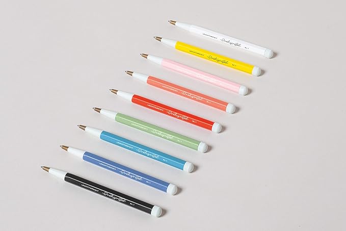 LEUCHTTURM1917 - Drehgriffel Writing Pen (Powder) - Ballpoint Pen with Royal Blue Ink Included