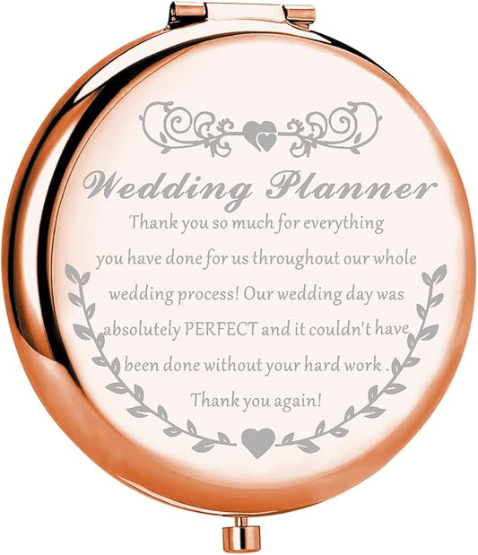 UJIMS Wedding Planner Gift Wedding Coordinator Makeup Mirror Event Planner Thank You Gift from Bride Groom (WeddingCoordinatorMirror)