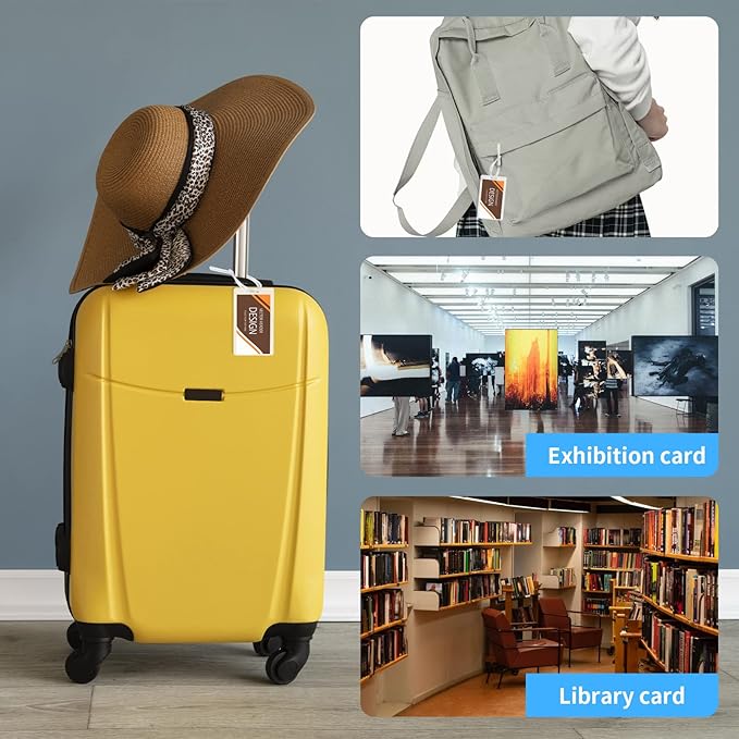 XUWAIDSGN 200 Pieces 5 Mil 2 1/2" x 4 1/4" Laminating Luggage Tags with Loops Thermal lanyard laminating pouches Resealable for Work Permits Pass Cards Student ID Cards (200, 5 Mil)