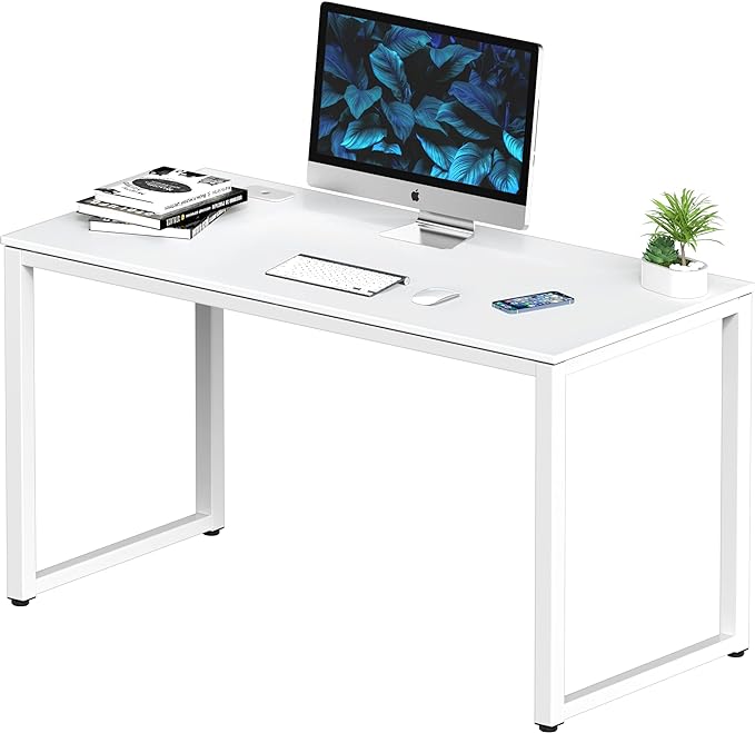 SHW 48-Inch Commercial-Grade Office Computer Desk, White
