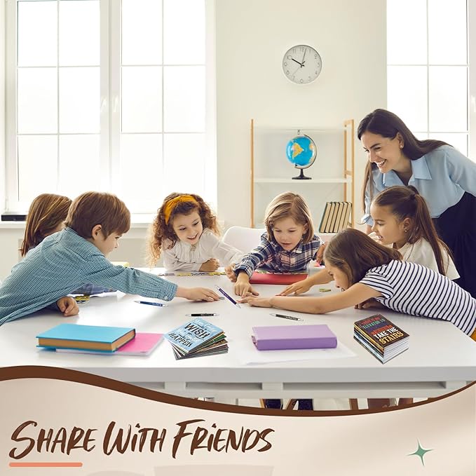 Yeaqee 72 Pcs Motivational Pens Notepads Gifts Set Inspirational Quote Ballpoint Pen Small Notebook Mini Journal Bulk Gifts for Teacher Coworker Gifts Women Office School(Motivational)