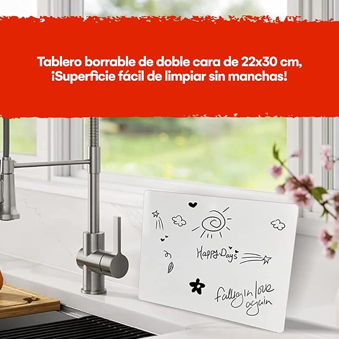 6 Premium Small Dry Erase Board 9"x12"- Portable Dry Erase Lap Board, Handheld Whiteboard- White Boards for Students - Small Whiteboard | Double Sided Erasable White Boards Dry Erase- 6 Pk