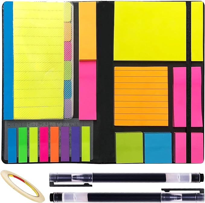 Sticky Notes Set, Sticky Notes Tabs, 710 Pack, Divider Sticky Notes, School Supplies, Office Supplies, Planner Sticky Notes, Sticky Note Dividers Tabs, Book Notes, Back to School Supplies (710pcs)
