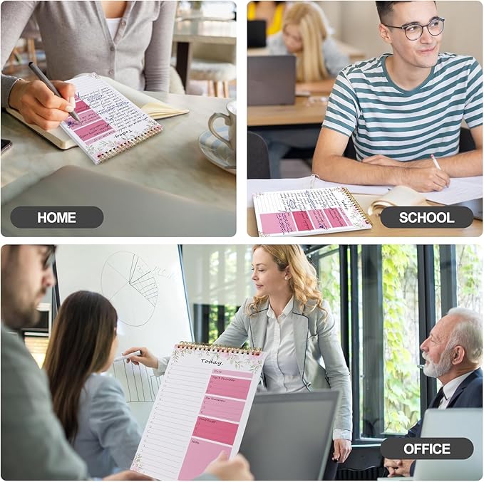 To Do List notepad - To Do List Notebook for Work with 52 Sheets, Undated Daily Planner Perfect for Daily Tasks and Goal Setting, To Do List Notepad Suitable for Office, Desk, Classroom,