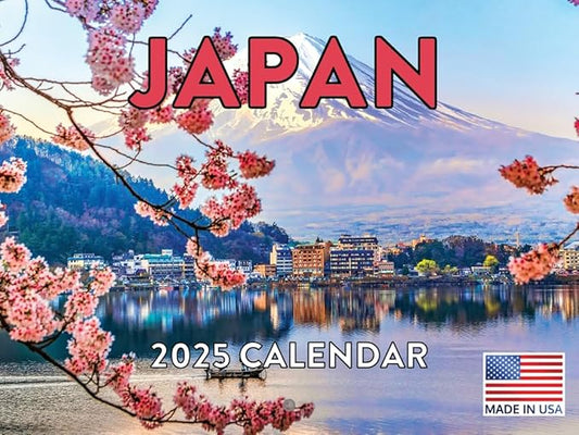 Japan Calendar 2025 Japanese Gifts Monthly Wall Calender 12 Month | American Made In The USA