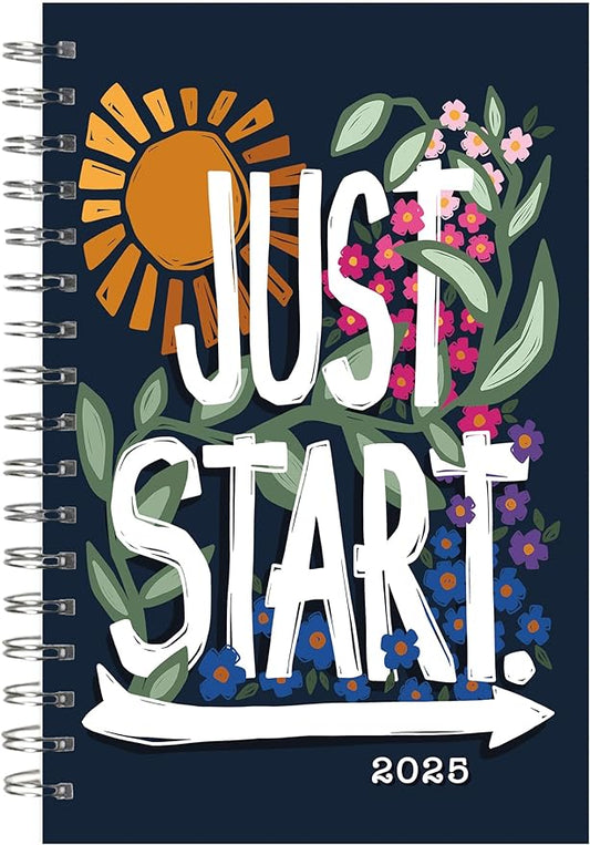 Goal Getter 2025 Weekly & Monthly Planner, 16-Month Lifestyle Planner: September 2024 - December 2025, 9" x 6" - Just Start