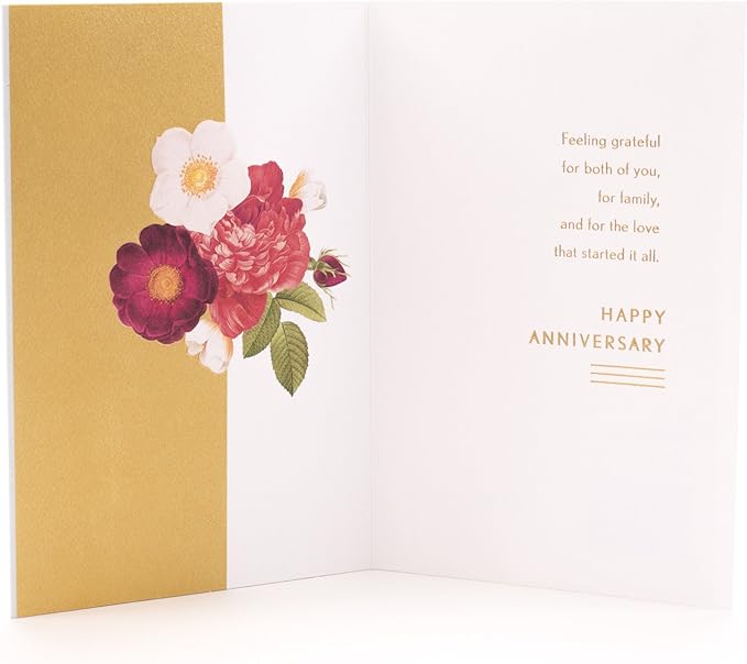 Hallmark Anniversary Greeting Card for Parents (Grateful For You Both)