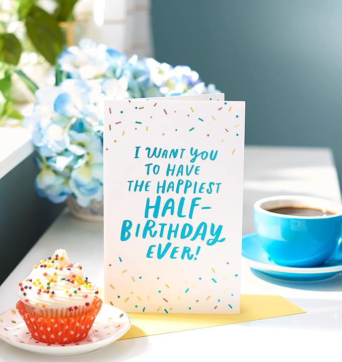 American Greetings Half-Birthday Card (All My Heart)