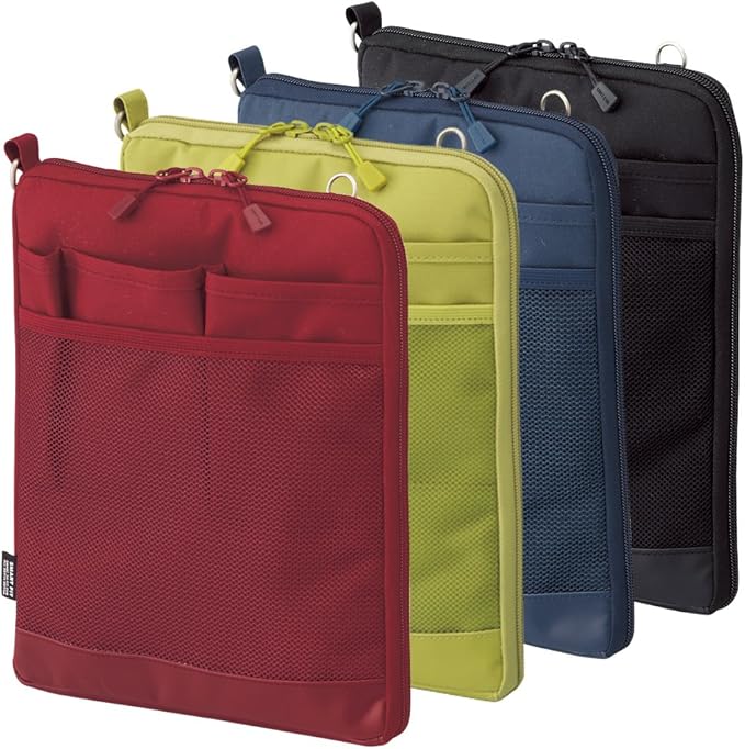 LIHIT LAB Laptop Sleeve, Water & Stain Repellent, Vertical for Backpack, 7.9" x 10.2", Navy (A7682-11)