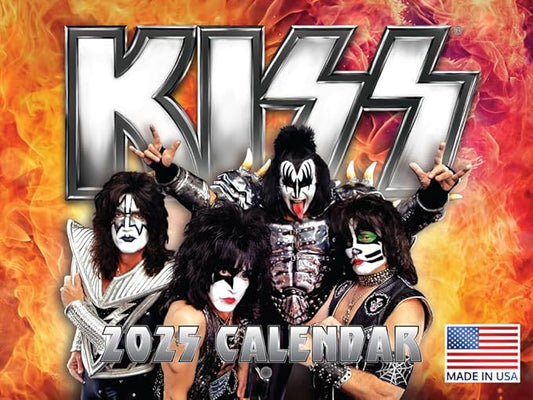 KISS Calendar 2025 Wall Calander Monthly Music Band Merch 12 Month | American Made In The USA