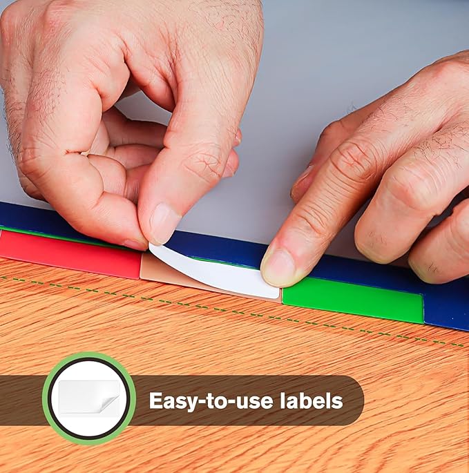 HABGP 15PCS/3 Set 3 Ring Binder Dividers with Tabs, Color Page Dividers for 3 Ring Binder with Tabs, 5 Tab Dividers, Clear Folder Dividers, Three Ring File Dividers with Tabs, Tabbed Index Dividers