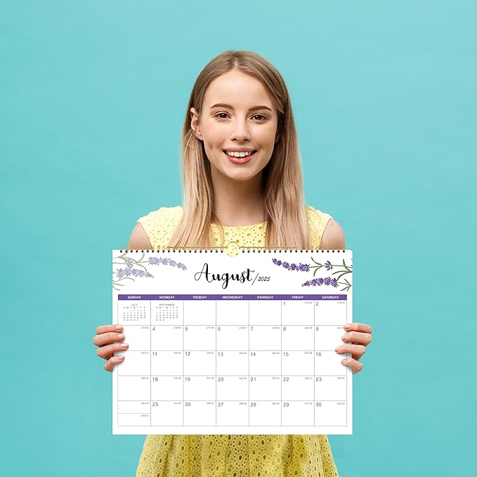 Wall Calendar 2024-2026 - 24 Months Wall Calendar 2024-2026, JULY 2024 - JUNE 2026, 14.8'' x 11.5'', Large Blocks with Julian Dates