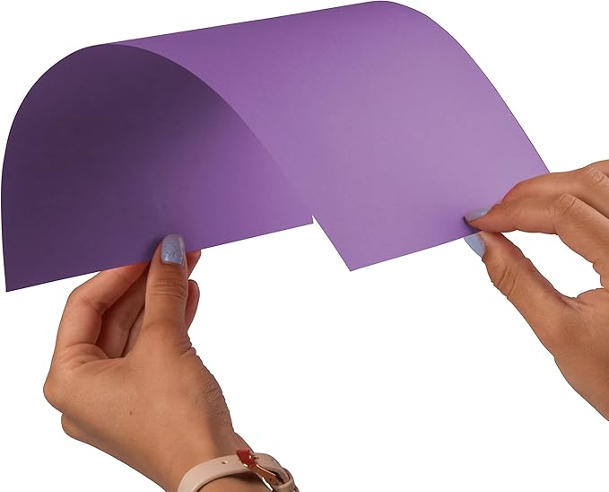 JAM PAPER Colored 24lb Paper - 90 gsm - 8.5 x 11 - Violet Recycled - 50 Sheets/Pack