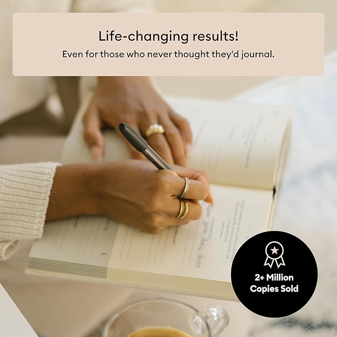 Intelligent Change The Five Minute Journal - Original Daily Gratitude Journal 2025 for Happiness, Mindfulness & Reflection - Daily Affirmations - Undated Life Planner Journal for Women & Men