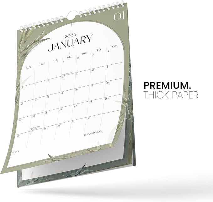Calendar 2024-2025 - Vertical 11x17 2024 Wall Calendar Runs Until December 2025 - Easy Planning with the Aesthetic Wall Calendar 2024-2025 Monthly - Karto - Boho Greenery