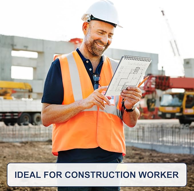 Graph Paper Spiral Notepad A5 Top Wirebound Notepad Grid Notebook Steno Pads Memo Notebook Grid Paper 140 Pages for Writing Sketching Drawing Office Supplies(Blue,12 Pack)