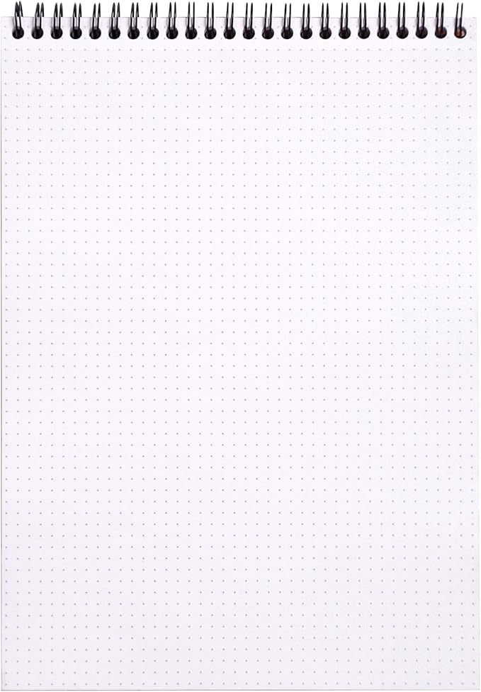 Rhodia Wirebound Notepad, A4, Dot - Black (185039C)