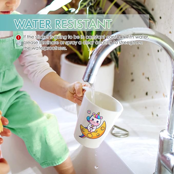 Koala Printable Vinyl Sticker Paper Roll for Inkjet Printers, 13 inch x 32.8 ft White Matte Sticker Paper, Water-Resistant and Durable Sticker Pritner Paper