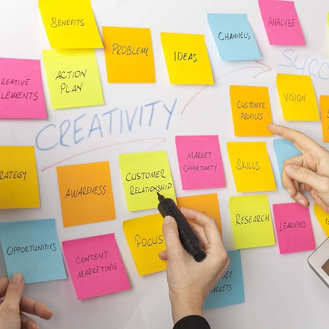 ZCZN 400 Sheets Pop-up Sticky Notes, 3 x 3 Inches, 4 Pads Bright Color Self-Stick Notes, 100 Sheets/Pad, Light Purple