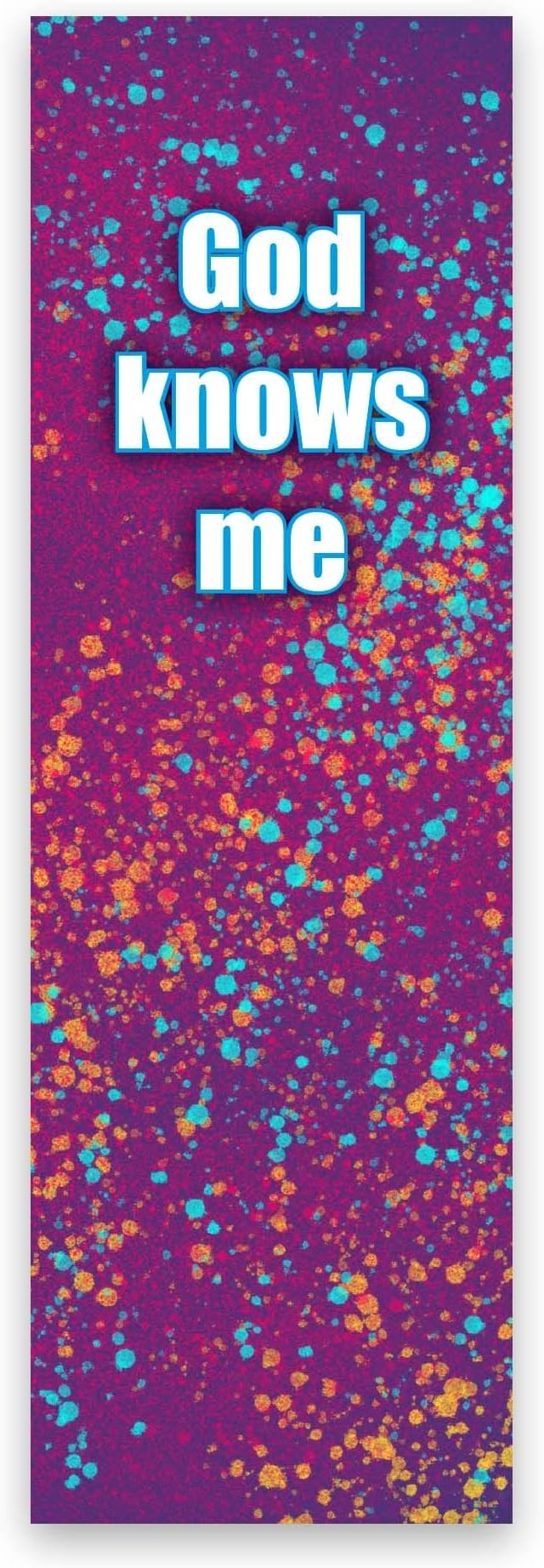 Children and Youth Bookmark, God Knows Me, Psalm 139:1, Pack of 25, Handouts for Classroom, Sunday School, and Bible Study