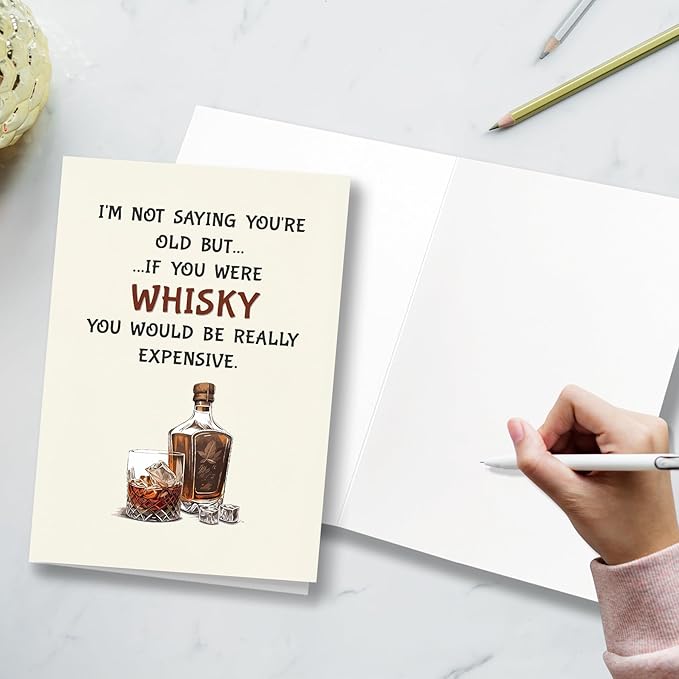 Funny Birthday Card for Old Men or Old Women, Suitable for Him And Her, Unique Birthday Gift for Dad, Mom, Husband, Wife, Grandpa, Grandma, Brother, Sister, Friends And Family.