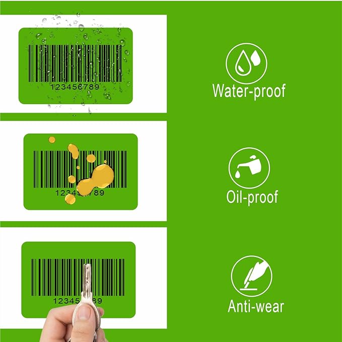 Hybsk 3x2 inch Color Direct Thermal Labels for Shipping, Barcodes, Address, Compatible with Rollo Label Printer & Zebra Desktop Printers(3"x2",Green)