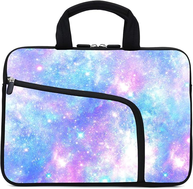 11.6" 12.2 inches Laptop Sleeve Chromebook Case Ultrabook Case Notebook Sleeve Tablet Case Neoprene Handle Sleeve for Men Women, Two Pockets Fit Apple MacBook Air Samsung Acer HP DELL(galaxys)