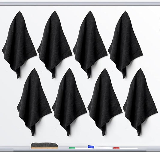 Ira Pollitt 8 Pieces Magnetic Cleaning Cloth Dry Erasers Microfiber Dry Erase Erasers Reusable Microfiber Cloth Eraser for White Boards, Multipurpose Cleaning Cloths for Office,School 12 x 12 inch