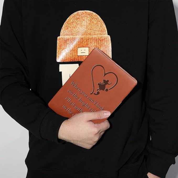 LBWCER Suicide Prevention Awareness Gift Suicide And Depression Awareness Notebook Mental Health Inspirational Gift Alice Semicolon Notebook (Alice semi-colon)