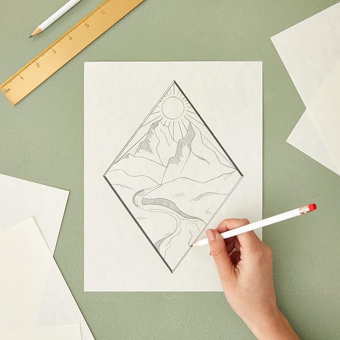 96 Sheets Parchment Paper for Certificates, Resumes, Diplomas - 90 GSM Textured Stationary, Printer-Friendly - Diploma Certificate Papers for Printing 8.5x11 inch